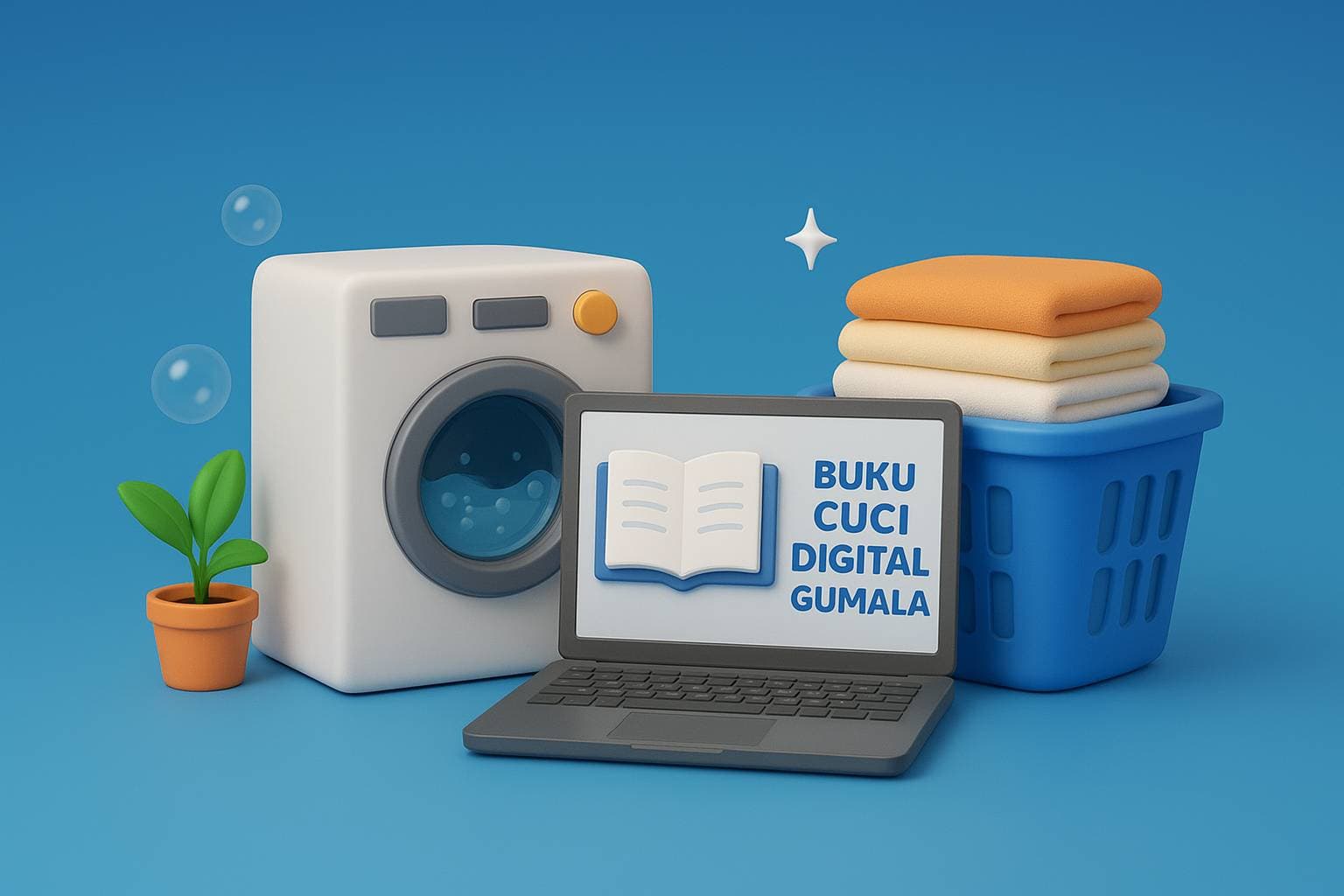 Aplikasi Laundry Gratis GUMALA untuk buku cuci digital